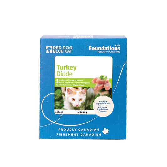 Foundations Cat Turkey 1 lb (8 per case) - CTURKM8 Red Dog Blue Kat