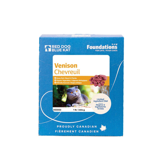 Foundations Cat Venison 1 lb (8 per case) Red Dog Blue Kat