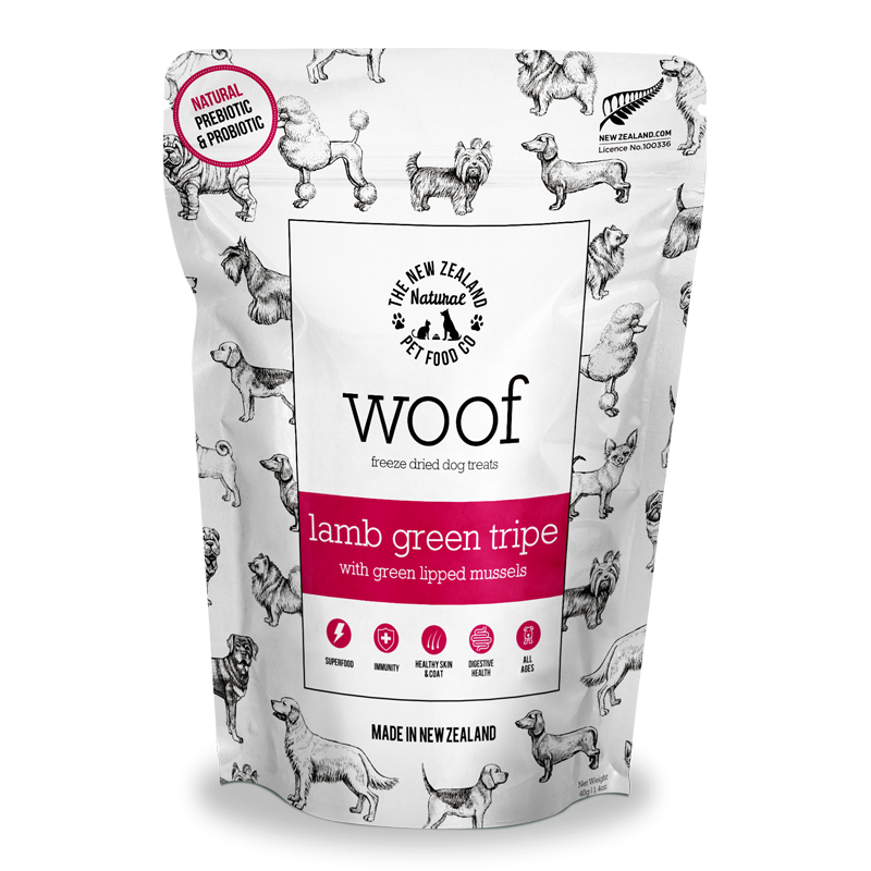 NZ Natural Pet Food Co - Freeze Dried - Treats - Woof - Lamb - Green Tripe
