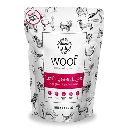 NZ Natural Pet Food Co - Freeze Dried - Treats - Woof - Lamb - Green Tripe