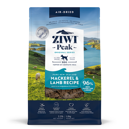 ZIWI Peak Dog Air-Dried Mackerel & Lamb URBAN PAW PETS
