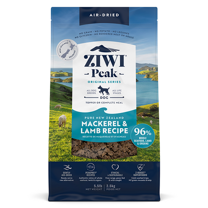 ZIWI Peak Dog Air-Dried Mackerel & Lamb URBAN PAW PETS