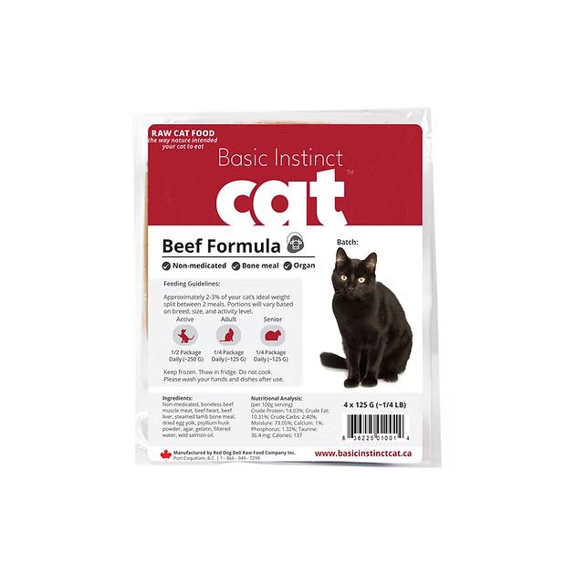 Basic Instinct Cat Non-Medicated Beef