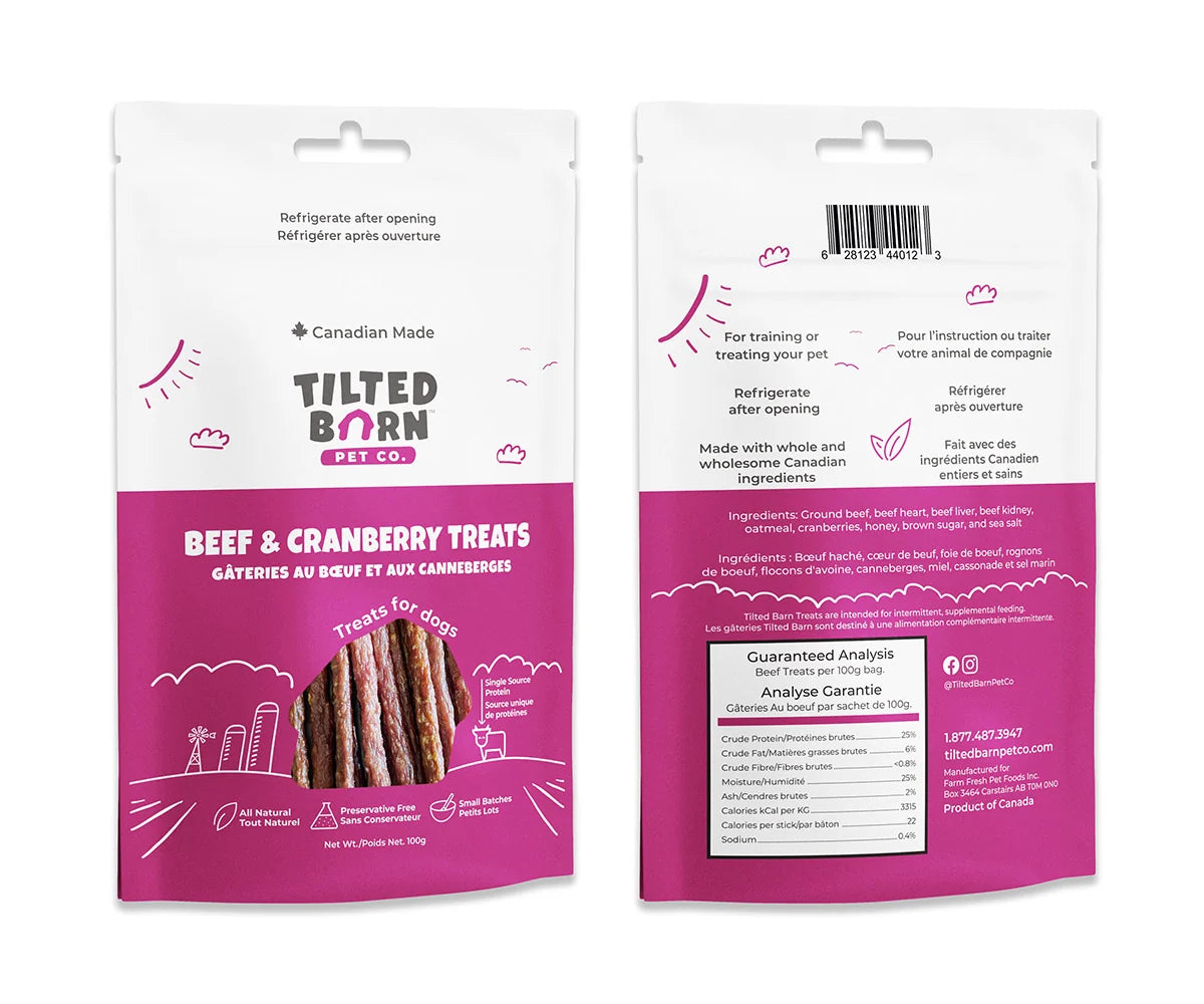 Tilted Barn Beef & Cranberry Dog Treats