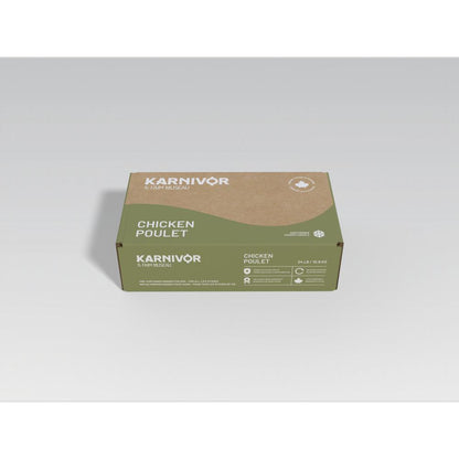 KARNIVOR Dog Raw Frozen Chicken 24/b Bulk Case