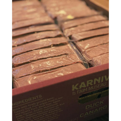KARNIVOR Dog Raw Frozen Duck w/probiotics 24lb Bulk Case – görsel 2