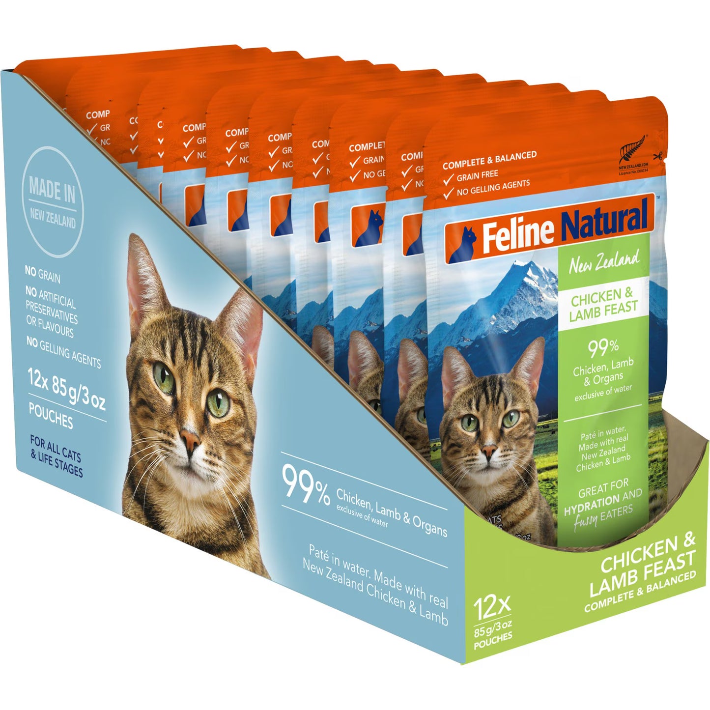 Feline Natural - Pouches - Chicken & Lamb Feast - 85g Pouch URBAN PAW PETS