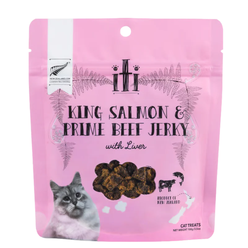 iTi - Treats - Cat - King Salmon & Beef Jerky - 100g URBANPAWPETS LTD.
