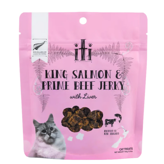 iTi - Treats - Cat - King Salmon & Beef Jerky - 100g URBANPAWPETS LTD.