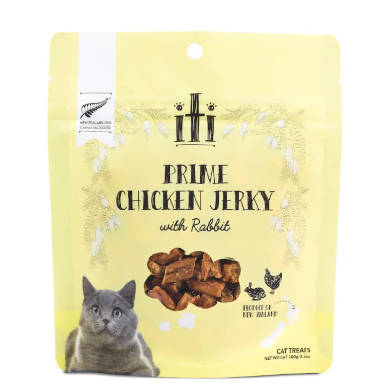 iTi - Treats - Cat- Chicken Jerky with Rabbit 100g