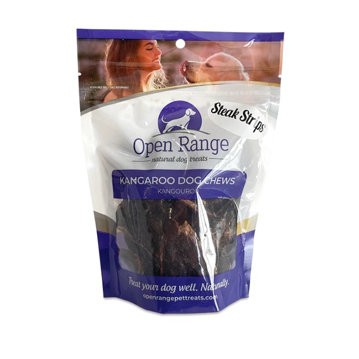 Open Range - Dog - Steak Strips Kangaroo