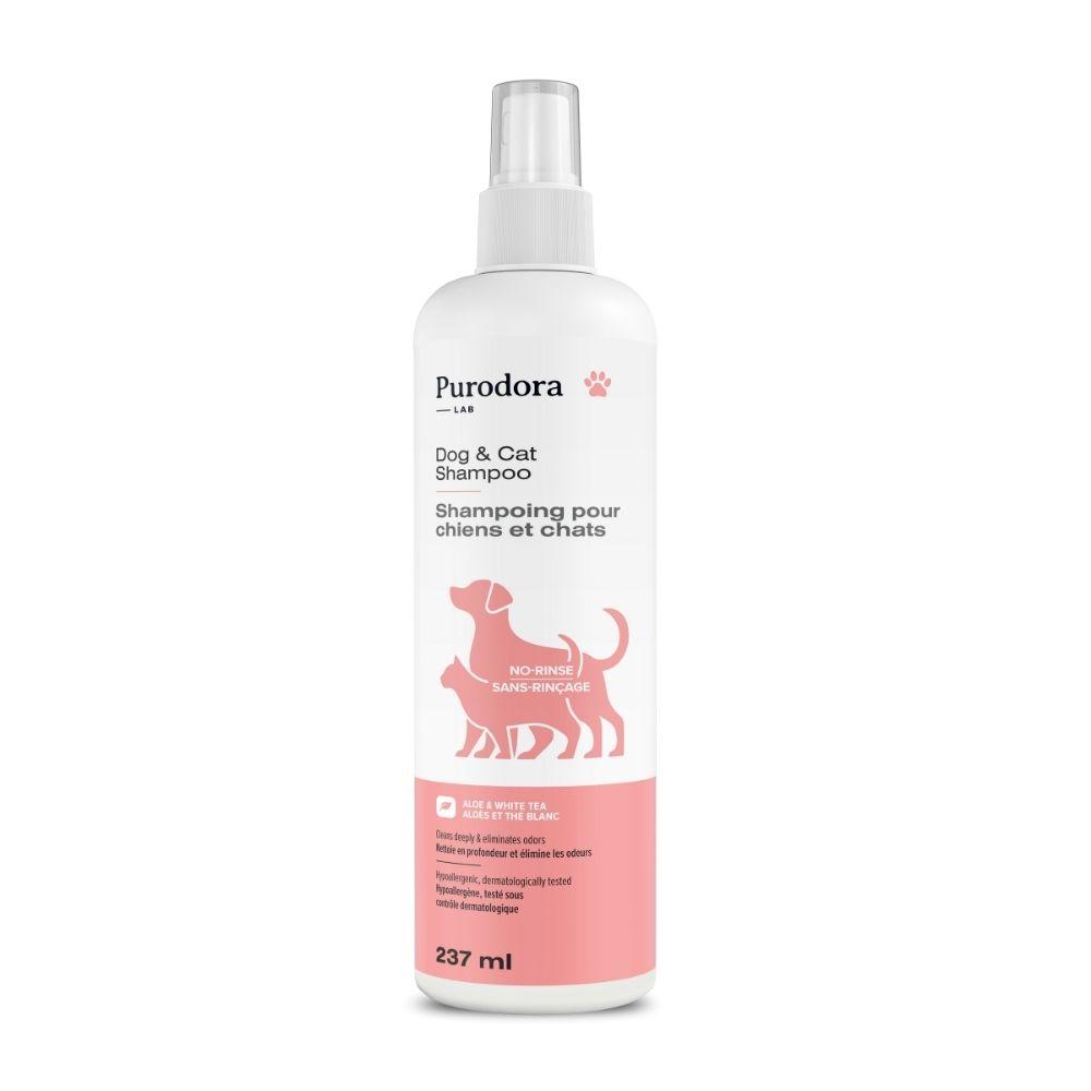 PURODORA NO RINSE Dog & Cat Shampoo Aloe & White Tea 237ml