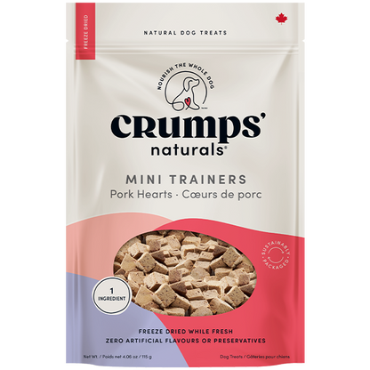 Crumps' Naturals Dog Mini Trainers FD Pork Hearts