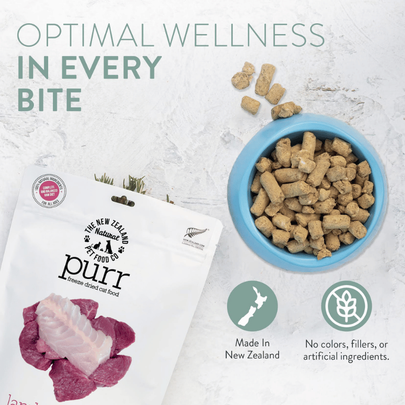 NZ Natural Pet Food Co - Freeze Dried - Food - Purr - Lamb & Salmon