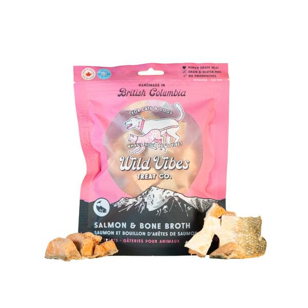 Wild Vibes Salmon and Bone Broth 75g