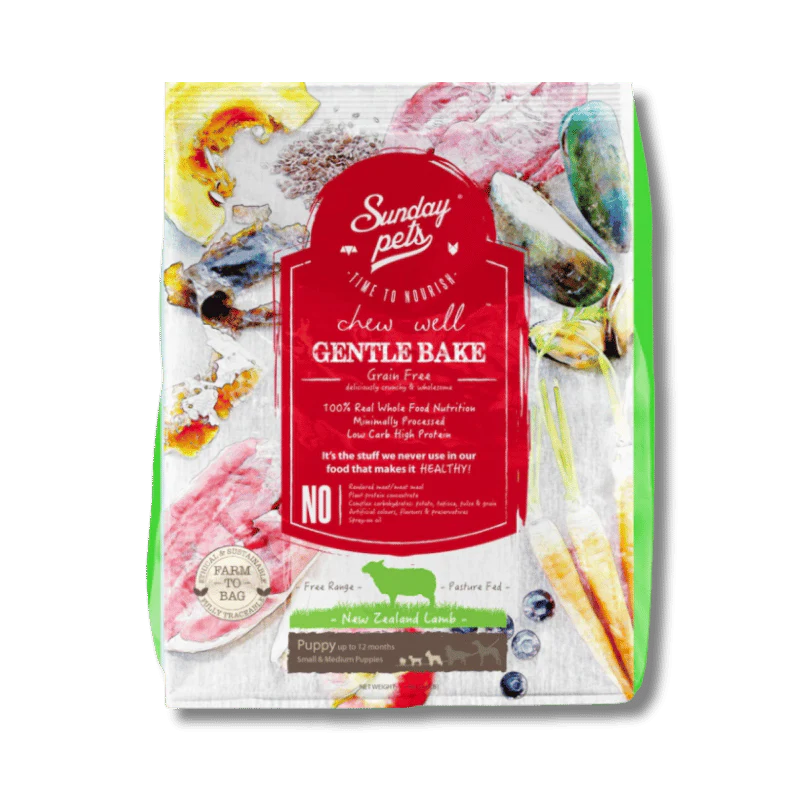 Sunday Pets - Dog - Gently Baked - GF - Lamb - Puppy - 1.3kg