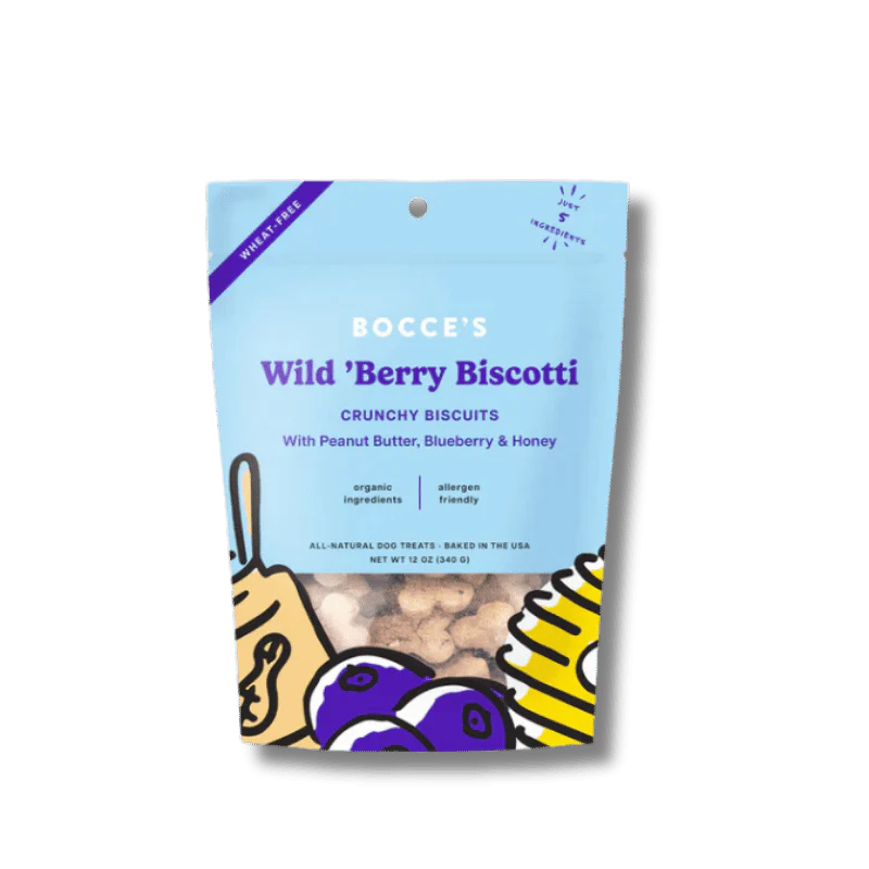 Bocce's Bakery - Small Batch Biscuits - Wild 'Berry Biscotti - 12oz