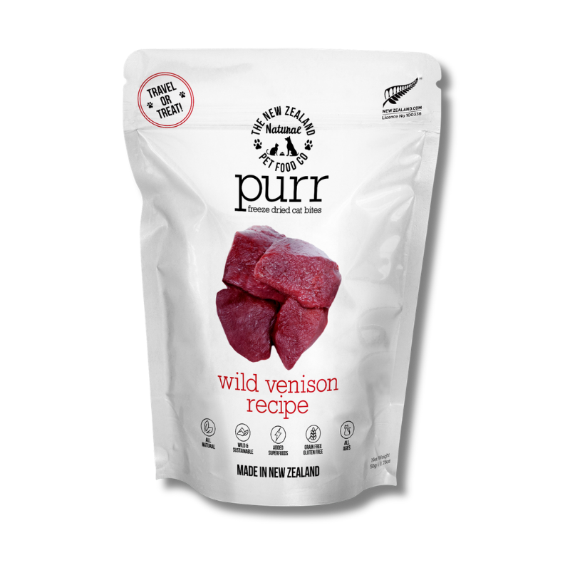 NZ Natural Pet Food Co - Freeze Dried - Food - Purr - Wild Venison 280g