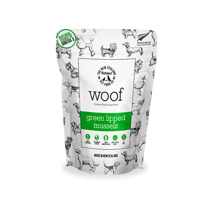 NZ Natural Pet Food Co - Freeze Dried - Treats - Woof - Green Lipped Mussels - 50g