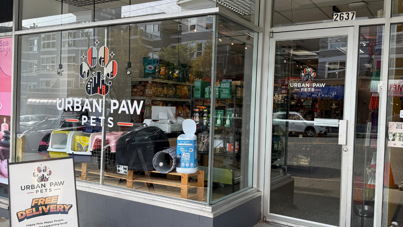 Urban Paw Pets - Your local pet store in Kitsilano, Vancouver on West 4th Avenue